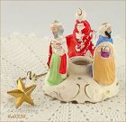 Three Wisemen Candle Holder with Star Candle Hugger