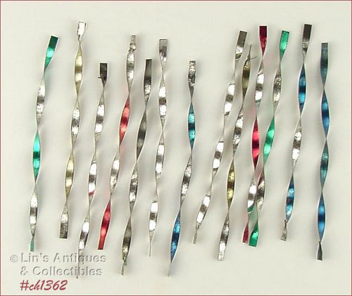 Vintage Christmas Metal Icicles Lot of 13 Icicles