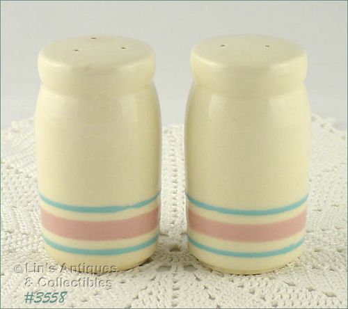 McCoy Pottery Pink and Blue Shaker Set