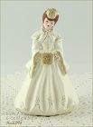 Vintage Florence Ceramics Figurine Elaine Gold Trim