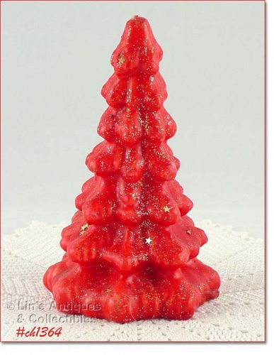 Gurley Vintage Red Christmas Tree Candle