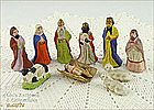 SMALL VINTAGE NATIVITY FIGURES FROM GERMANY