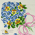 PANSY BOUQUET HANDKERCHIEF