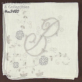 MADEIRA “B” MONOGRAM HANDKERCHIEF