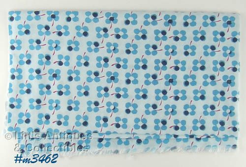 Vintage Feed Sack Blue with Blue Flowers