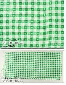 GREEN AND WHITE CHECK VINTAGE FEEDSACK FEED SACK