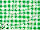 GREEN AND WHITE CHECK VINTAGE FEEDSACK FEED SACK