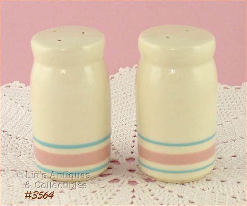 McCoy Pottery Pink and Blue Shaker Set