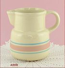 McCoy Pottery Pink and Blue Stonecraft Pitcher