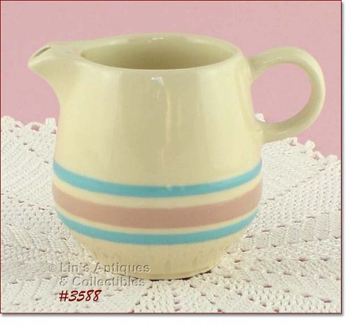 McCoy Pottery Pink and Blue Creamer