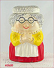 McCOY POTTERY – GRANDMA (GRANNY) COOKIE JAR (RED DRESS)