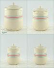 McCoy Pottery Pink and Blue Canister Set IOB