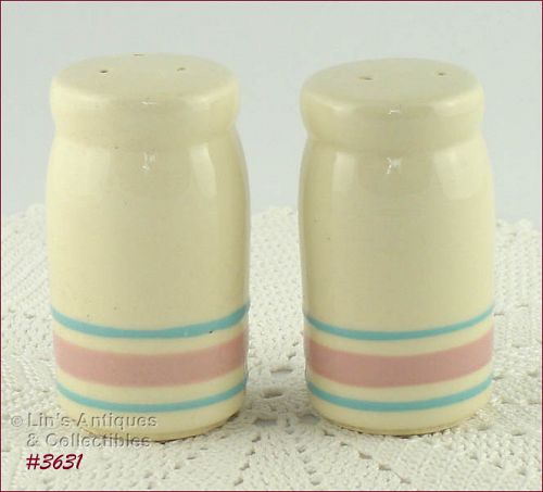 McCoy Pottery Pink and Blue Shaker Set