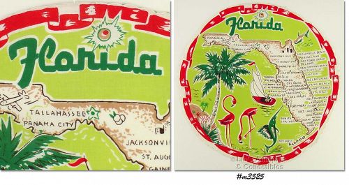 State Souvenir Round Hanky Florida