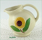 Shawnee Pottery Sunflower Line Creamer