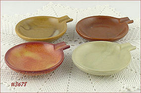 McCOY POTTERY – SET OF 4 SMALL ASHTRAYS