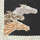 THREE RACING HORSES HANDKERCHIEF