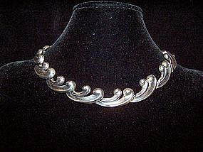 Antonio Pineda Vintage Mexican Silver Necklace