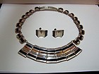 Onyx Balderas Vintage Mexican Silver Necklace Set