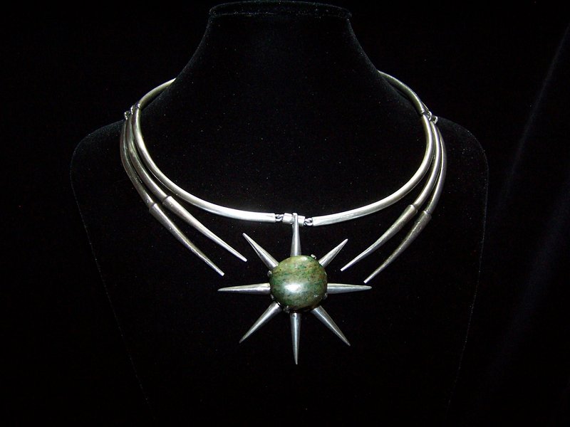 Salvador Teran Vintage Mexican Silver Star Necklace