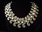 Margot de Taxco Vintage Mexican Double Swirl Necklace