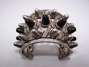 Antonio Pineda Gladiator Vintage Mexican Silver Cuff