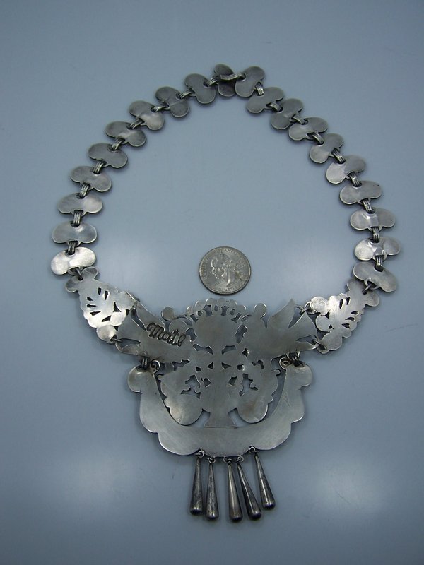 Matilde Poulat Matl Vintage Mexican Silver Necklace