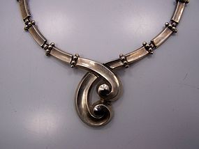 Margot De Taxco #5580 Vintage Mexican Silver Necklace