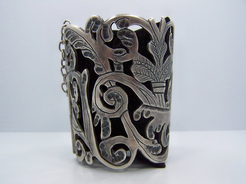 Exceptional Mammoth Vintage Mexican Silver Bracelet