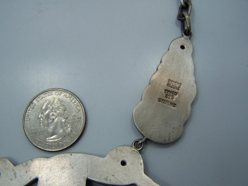 Rancho Alegre Vintage Mexican Silver Necklace