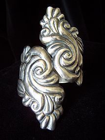 Pichardo Vintage Mexican Silver Clamper Bracelet