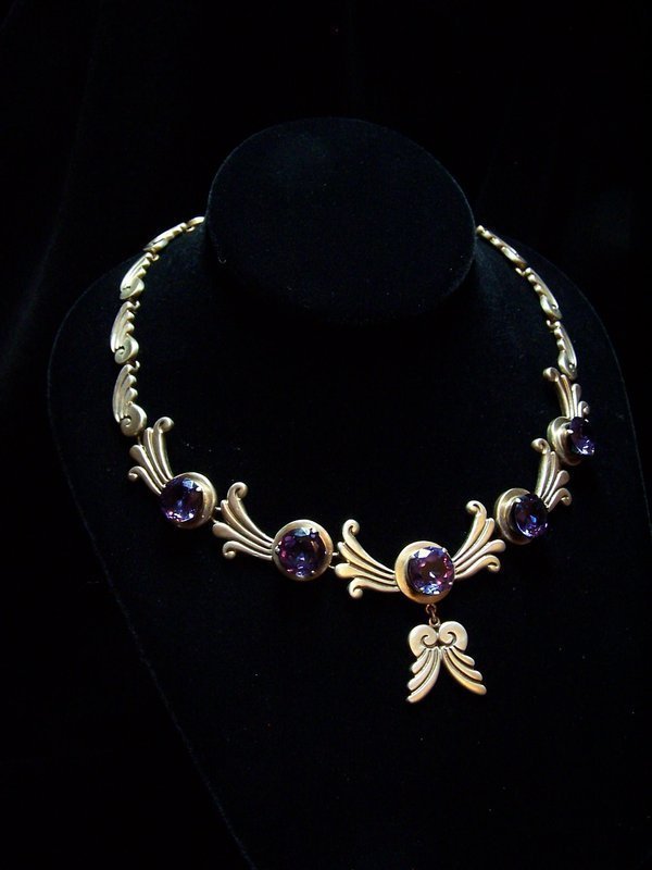 Patino Vintage Mexican Silver Set Necklace Bracelet
