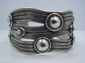 Spratling River of Life Vintage Mexican Silver Bracelet