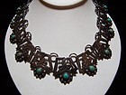 980 Vintage Mexican Silver Turquoise Necklace