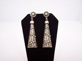 Magnificent Parra Vintage Mexican Silver Earrings