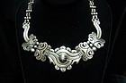 Aguilar Vintage Mexican Silver Old Maguey Necklace