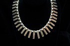 Jacopo Vintage Mexican Silver Necklace Modernist