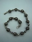 Beckmann Beads Vintage Mexican Silver Necklace