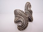 Los Castillo Vintage Mexican Silver Fern Clamper