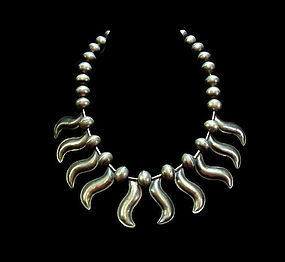 Mexican South Western Sterling Vintage Necklace