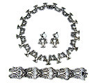 Pedro Castillo  Mexican Silver Bracelet Necklace Er's