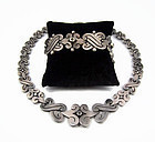 Hector Aguilar Vintage Mexican Silver Fertility Bracelet and Necklace