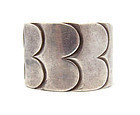 Hector Aguilar Scalloped / Wave Vintage Mexican Silver Cuff