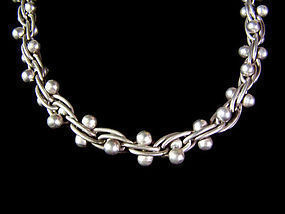 William Spratling Vintage Mexican Silver DNA  Necklace Chain