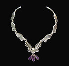 Margot de Taxco Design  #  5120  Vintage Mexican Silver Necklace