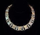 Hector Aguilar Lyre Vintage Mexican Silver Necklace
