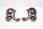 Gerardo Lopez Vintage Mexican Silver Lotus Earrings