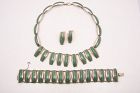 Ledesma Vintage Mexican Silver Necklace Bracelet Earrings Parure