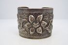 Sanborn Vintage Mexican Silver Repousse Bracelet