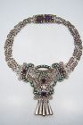 Matilde Poulat Matl Vintage Mexican Silver Double Chain Necklace